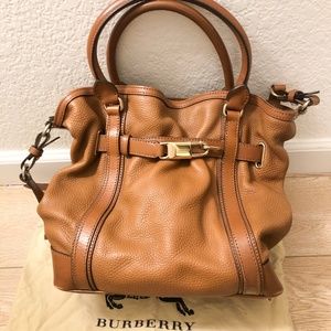 Authentic Burberry Large Leather Bag